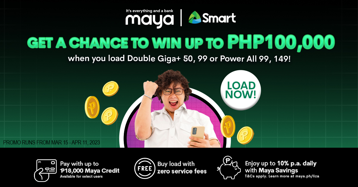 Get a chance to win up to Php100K with Smart!